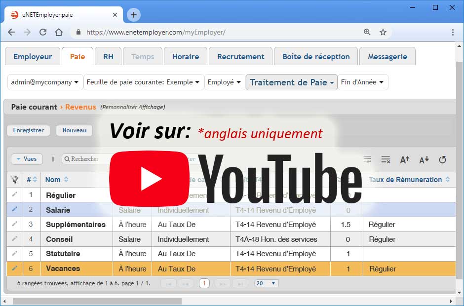 eNETEmployer Payroll Demo